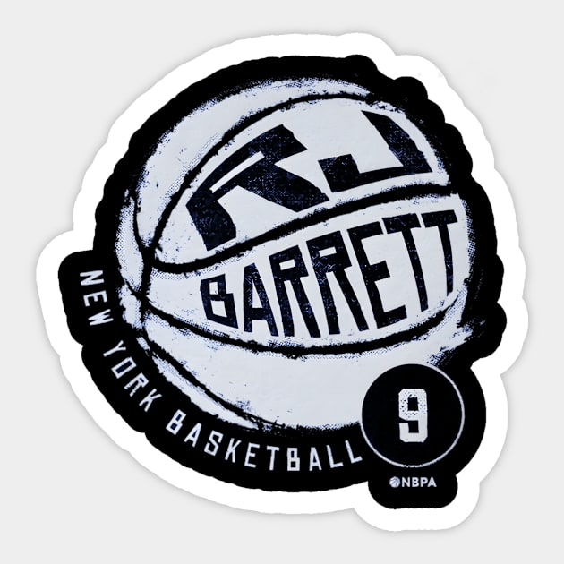 Rj Barrett New York Basketball Sticker by linenativ